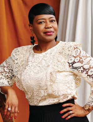 A photograph of United Way President and CEO, Michelle Tucker, taken as part of an article about the 2026 Community Campaign