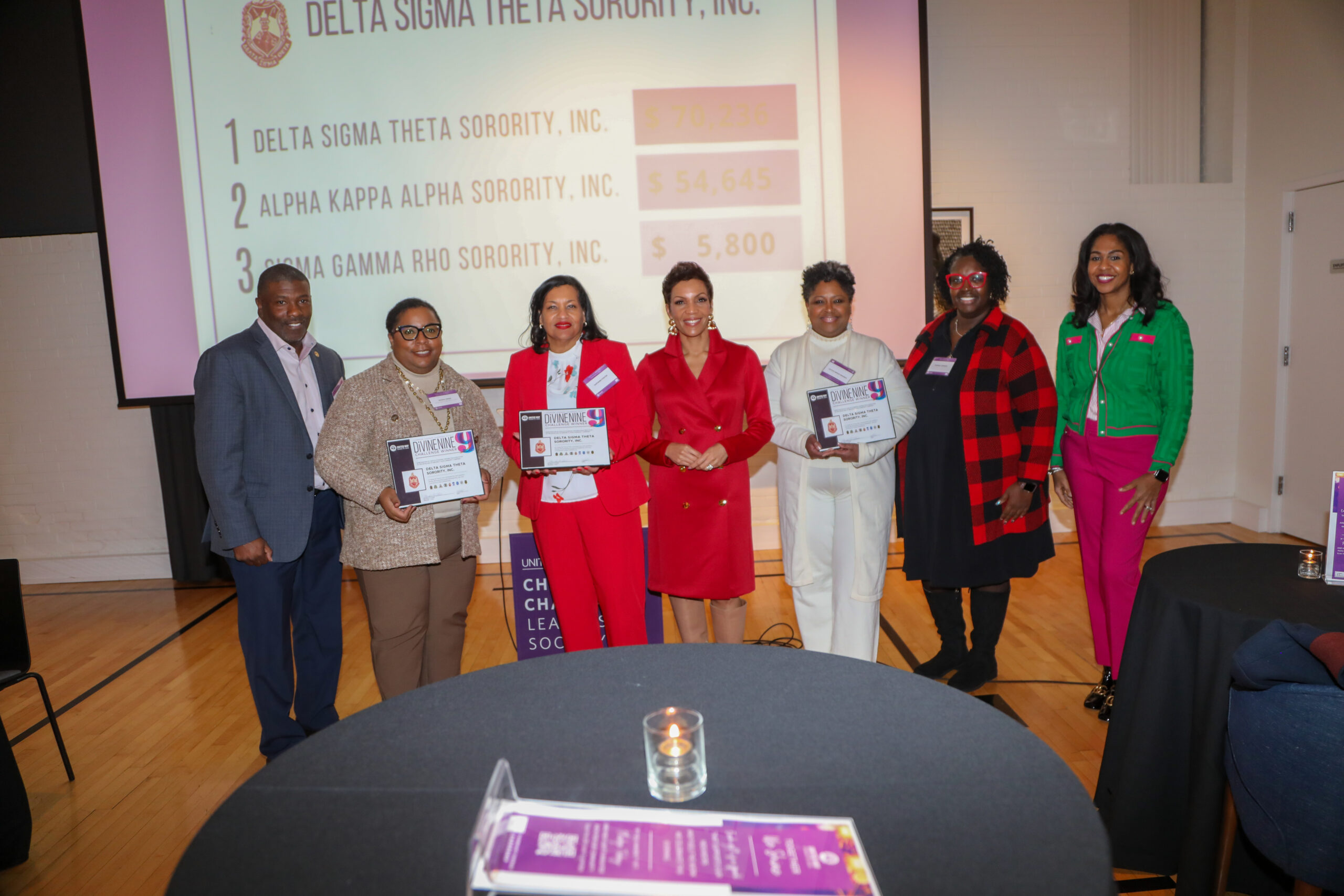 Leaders at a Divine 9 Challenge Celebration