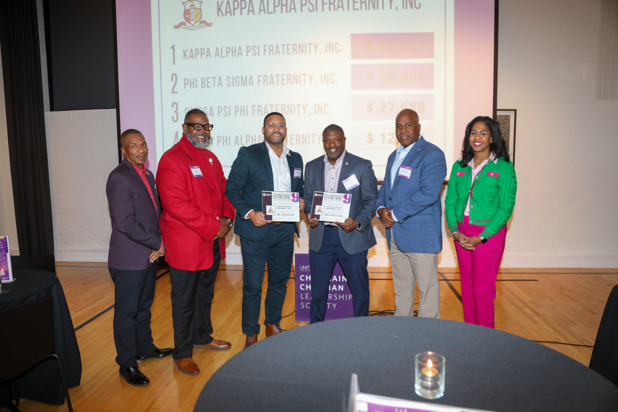 Leaders at a Divine 9 Challenge Celebration